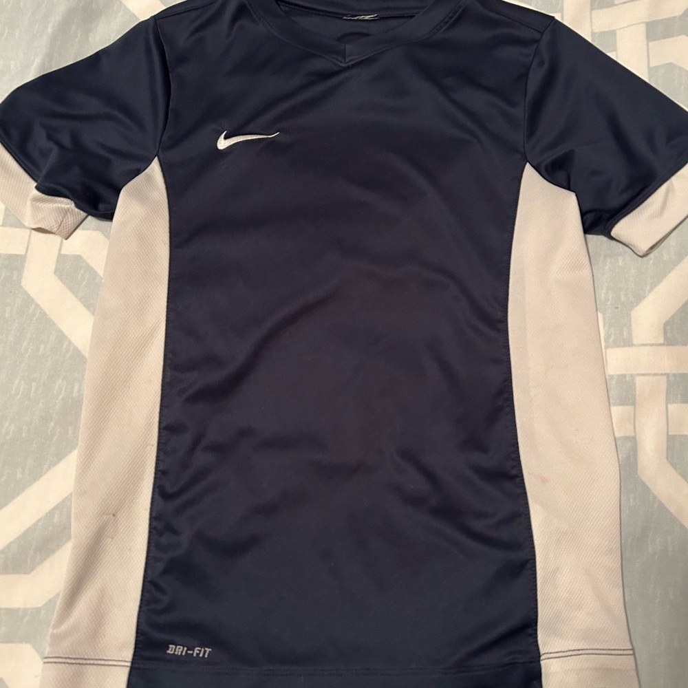 Nike Dri-FIT Navy and white Athletic Shirt